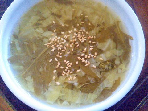 ルッコラ&キャベツのスープ